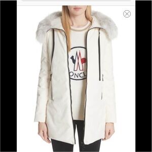 MONCLER  Bartramifur Hooded Down Coat